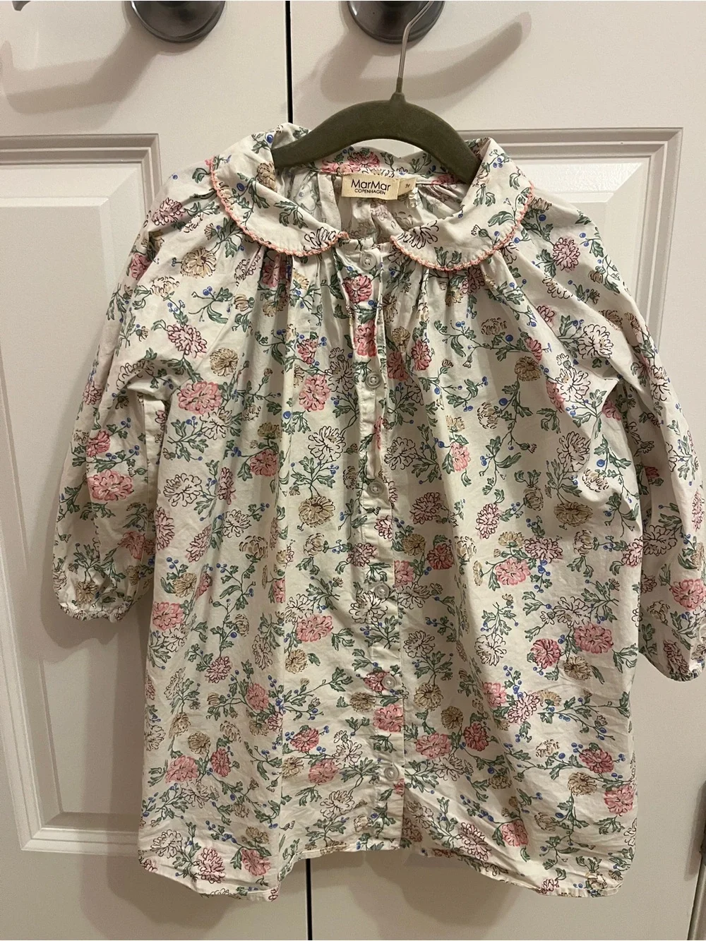 MarMar Copenhagen Dakari Poplin Dress Summer Bloom Size 3Y